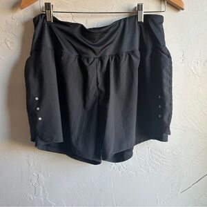 Ksmien Black Tennis‎ Shorts with Drawstrings Size L